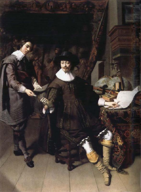 Constantijn Huygens and His Secretary, REMBRANDT Harmenszoon van Rijn